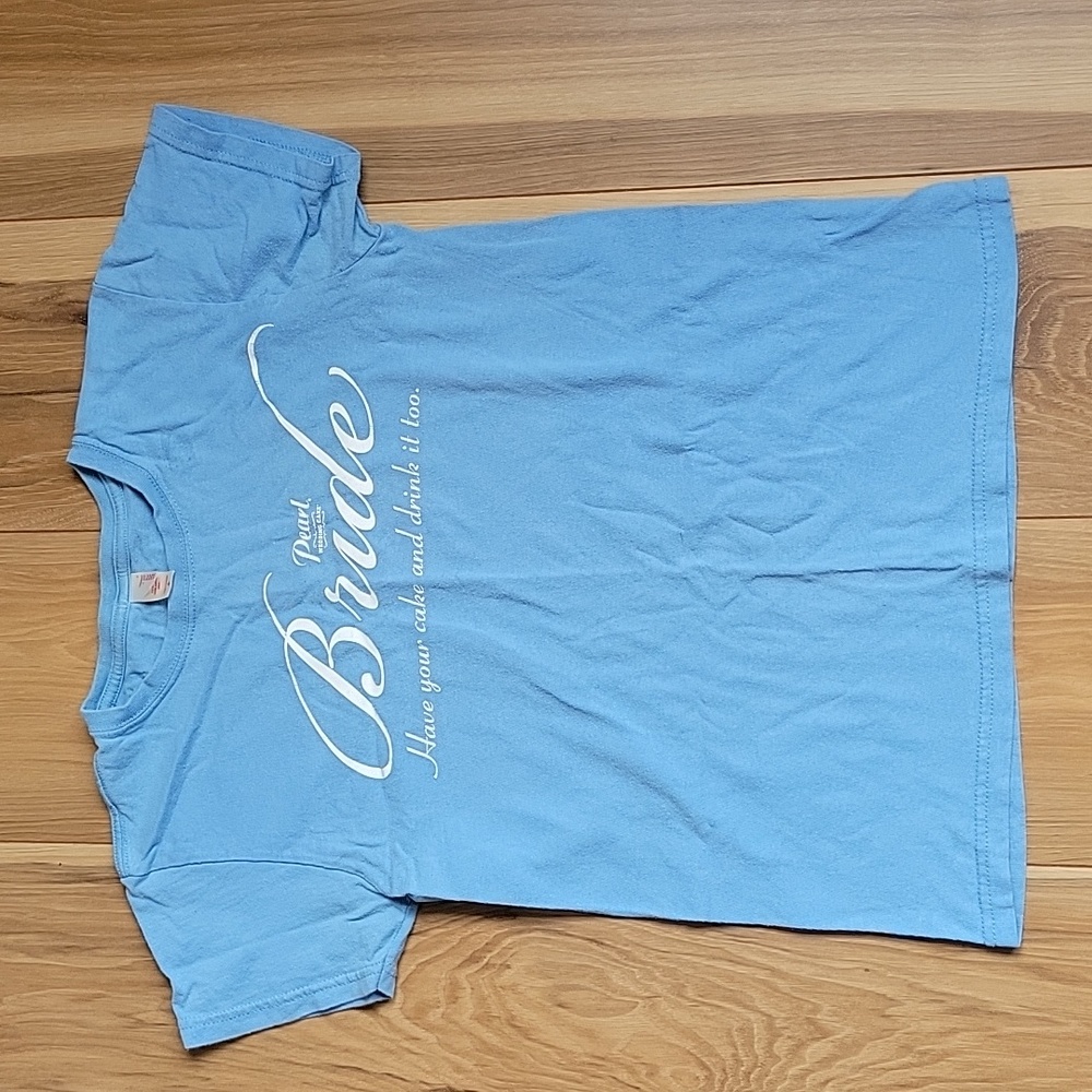 Anvil size S Bride Light Blue T-Shirt